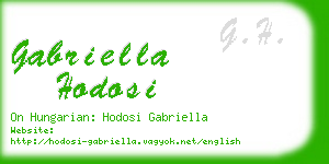 gabriella hodosi business card